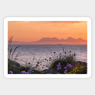 Hebridean sunset Sticker